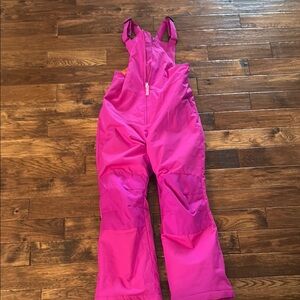 Kids Pink Snow Bib Lands End 10